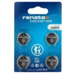 Renata CR 2032 (4 Stück) Lithiumbatterie | DL2032 | BR 2032 | SB-T15