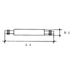 100x Barrettstifte SDF 100 | Edelstahl | Durchmesser 100 mm | Doppelte Sicherungsringe – Bild 2