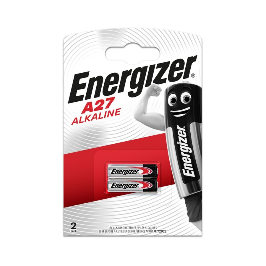 27 A Energizer 27A (2 Stück) Spezial-Batterie 12 V | GP 27A | A27 | E27A V27GA – Bild 1