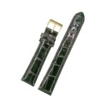 Lederband schwarz LG 545 / LS 545 | Kroko | schwarze Naht