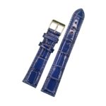 Lederband blau LG 480 / LS 480 | Kroko | blaue Naht