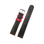 Lederband schwarz LG 517 / LS 517 | Ethno-Kuh | weisse Naht - Image 2