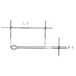 Sortiment 540x Stahlstifte für Bandglieder 617 OEP | Edelstahl | Durchmesser 0.8/0.9/1.0 mm | Stahlstifte mit offenem Ende (Spaltstifte)