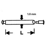 Sortiment 36x Stifte 636 PWT 1.0 | Edelstahl | Durchmesser 100 mm | Sicherheitsbügel an Verschluss mit zwei steckbaren Enden