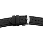 Kunststoffband BE 1819 | schwarz | genarbt | schwarze Naht | 18/18 mm | BEAR