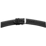 Kunststoffband BE 1820 | schwarz | genarbt | weisse Naht | 18/18 mm | BEAR – Bild 2