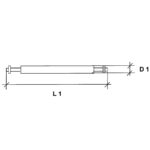 100x Barrettstifte SSB 130 | Edelstahl | Durchmesser 130 mm | Federzapfen mi einfachem Sicherungsring