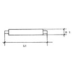 100x Barrettstifte SSS 130 | Edelstahl | Durchmesser 130 mm | gefederte Zapfen