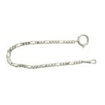 Taschenuhrkette Figaro U 4067/NI vernickelt | Stärke 1.7 cm | Länge 30 cm